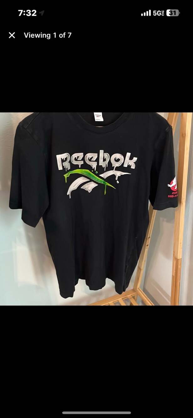 Reebok x Ghostbusters Logo Slimmer Graphic T-Shirt Black